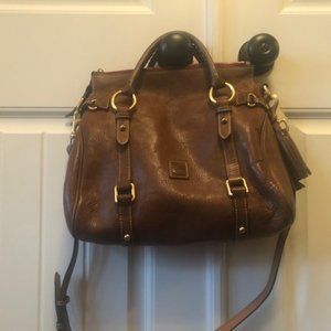 Dooney & Bourke- Florentine Leather Tasseled Satchel